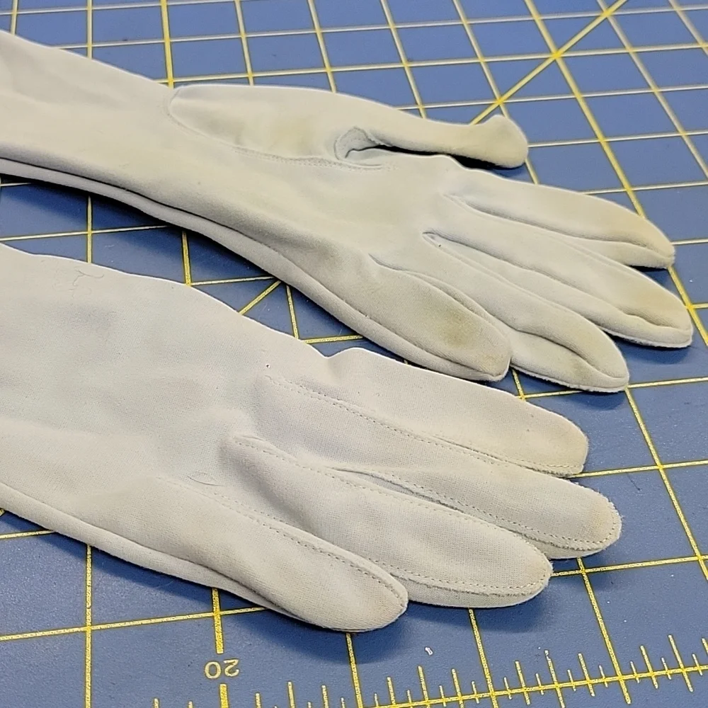 Vintage Pale Blue Ladies Long Gloves 26